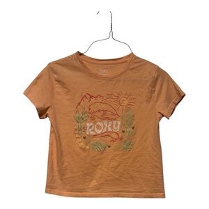 Roxy Girls' Desert Sunset Graphic Tee - Rust/Peach